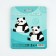 Gift set of notebook 48 sheets + Panda handle "