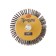 Circle of petal radial tundra, 40 x 20 x 6 mm, p80