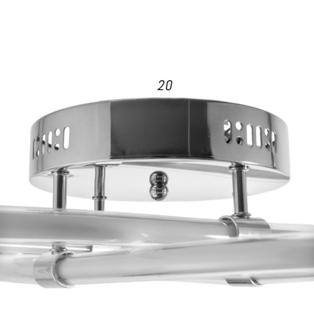 Chandelier 1801/2 LED 60W 4000k chrome 48x48x10 cm Bayerlux-4