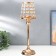 Summary Metal for 1 candle "Crystals - Lamp" Gold 36x13x13 cm