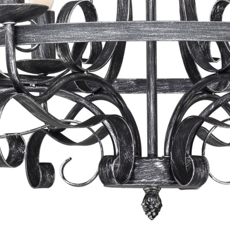 Palermo chandelier, 6x60W E14, black color-1