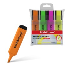 A set of textbooks of 4 colors, Erichkrause Visiooline V-21, 0.6-5.0 mm, water-based ink
