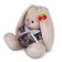 Soft toy "Bunny mi in a dress with cherries", 15 cm