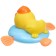Clothing toy for a bathtub with a spray "duckling", crush me