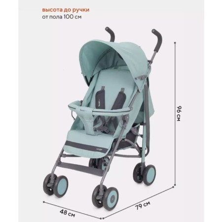 Stroller walking children's Rant Basic "Tango" RA351, folds on a cane, color Ocean Green-1