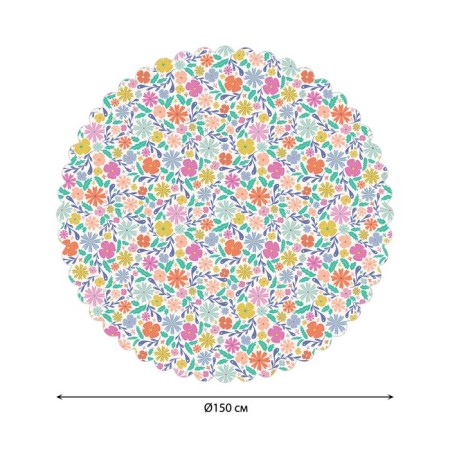 The tablecloth on the table “mood is spring”, round, Saten, d = 150 cm