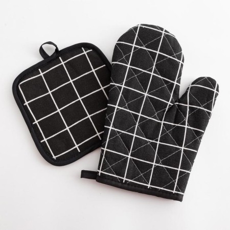 The kitchen set of the “cage” shade ts. Black, a severity of 17*17 cm, mitten 26*16 cm, 100% p/e-1