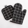 The kitchen set of the “cage” shade ts. Black, a severity of 17*17 cm, mitten 26*16 cm, 100% p/e