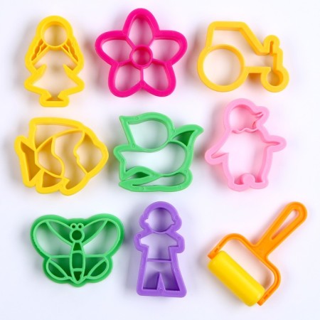 Models for modeling, set 9 pcs., Roller, color mix