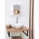 Cabinet for a bathroom with a mirror "Orion", snow-white color