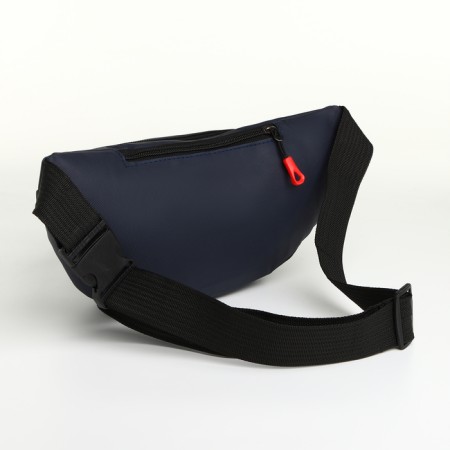 Lightning waist bag, 3 outer pockets, blue color-3