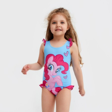 Children's swimsuit "Pinkie Pie", my little pony, height 122-128 (34), blue-4