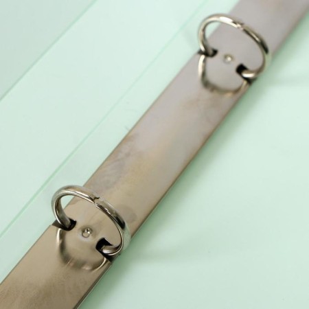 Folder on 4 rings A4, Calligrata, 25 mm, 700 μm, inner pocket, pocket for a spine, light green-2