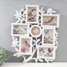 Multi -frame in 7 photos (10x15/6 pcs, 10x10/1 pcs) plastic, col. white
