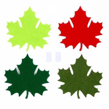 Stickers "maple leaves", set 4 pcs.