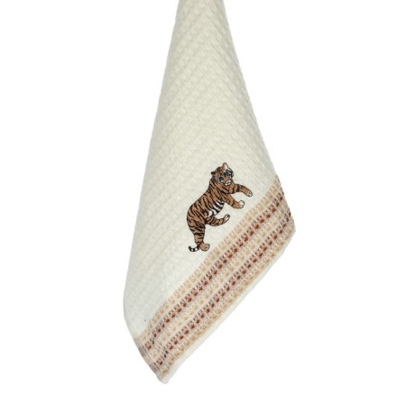 A set of wuffed napkins Diva Afrodita "Tiger", size 35x50 cm, 2 pcs-5