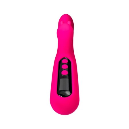 Vibrator to stimulate the Gp with the Eroteq rablock clitoral process, silicone, 23.5 cm, pink-3