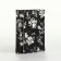 Women's wallet on the button, black color