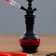 Hookah 47 cm, 1 pipe, 10 x 43 cm, black