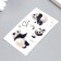 Tattoo on the body color phosphorus "dog/panda" mix 6x10.5 cm