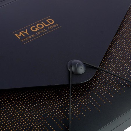 Folder-Krathek 12 departments, A4, elastic band, Devente My Gold, 700 μm-4