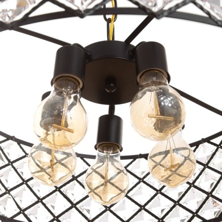 Chandelier 91298/5 E14 40W Black 50x50x76 cm-6