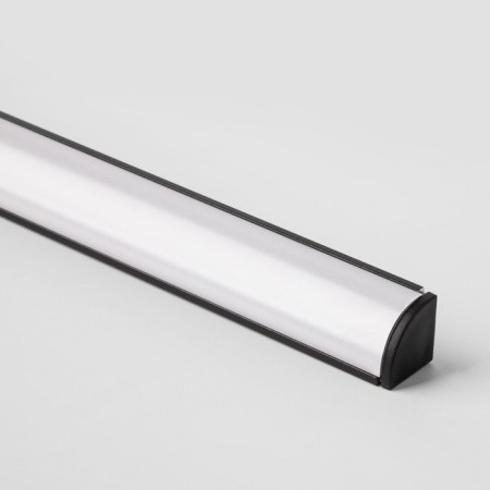 Corner aluminum profile for Elektrostandard LED tape, 2000x16x16 mm, black color-2