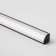 Corner aluminum profile for Elektrostandard LED tape, 2000x16x16 mm, black color