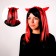 Carnival wig "Damn", 3 colors, 130 g