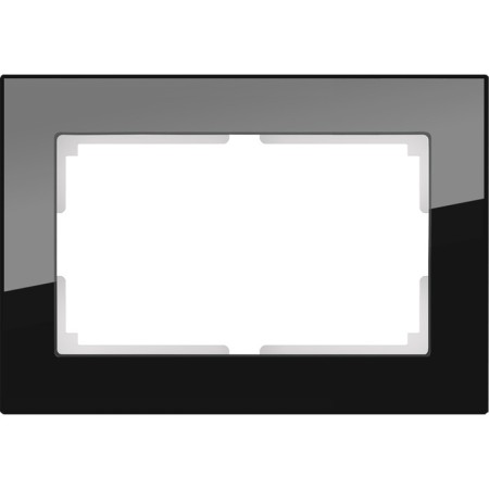 Frame for a double outlet WL01-FRAME-01-DBL, black color