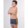Bathing panties for boys, height 110-116 cm, graphite color, orange, yellow