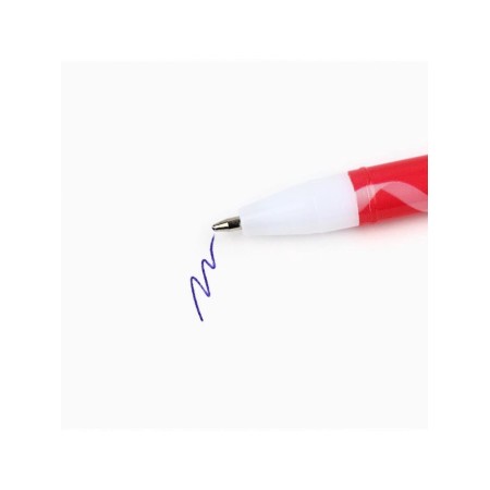 Pen Plastic with a cap "since March 8! Tulips", blue paste, ball 0.5 mm-1