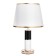 Table lamp Versalya E27 40W white-gold 27x27x47 cm Risalux