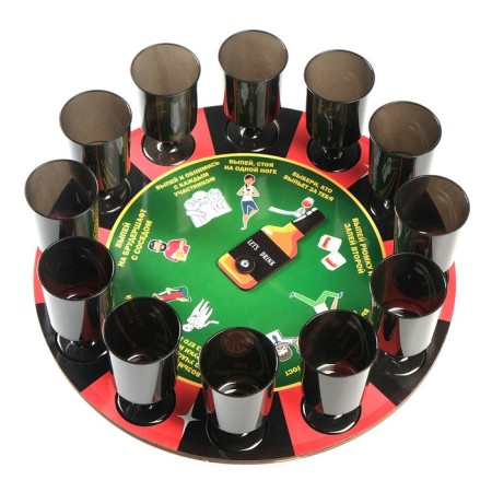Game for a fun company Alkoruletka, D-30 cm, bottle 9 cm-4