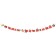 Girland "Happy Birthday!" Red color, 400 cm