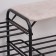 Shoes for shoes with a “double” seat, 3 shelves, suede, black color