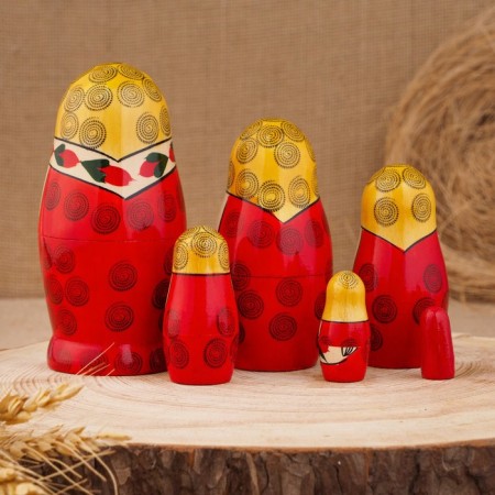 Matryoshka "Semenovskaya", 6 puppet, the highest category-1