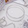 Earrings of the Ring "Classic" d = 7 cm, color silver