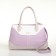 Women's bag with lightning, white/lilac color