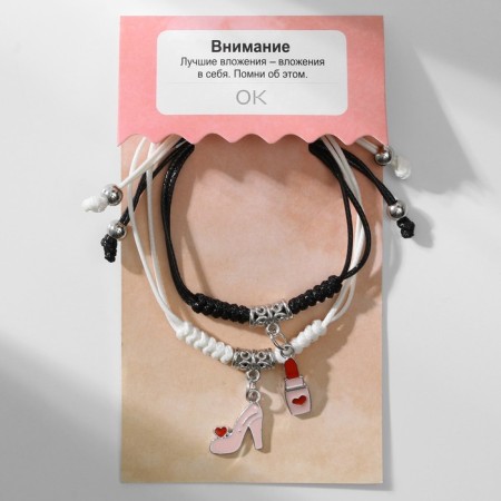 Bracelets "Demetrons" shoe with lipstick, color, 7 cm-5
