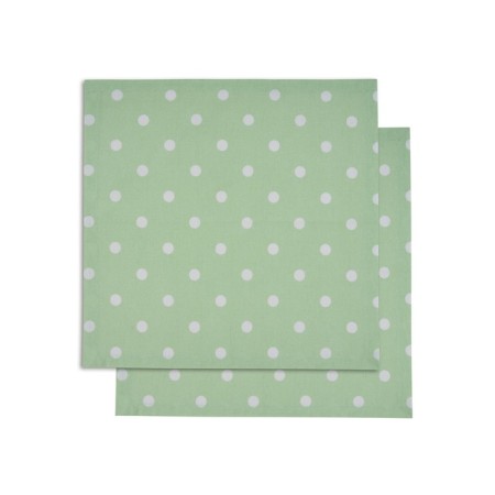 Serving napkin Green polka dot, size 40x40 cm, green color-1