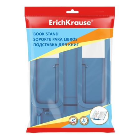 Book stand plastic Erichkrause Base, Ice Metallic, Blue-1