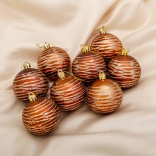 Set of balls plastic D-6 cm, 8 pcs 