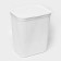 Besnaya basket with a pirula lid, 55 l, 42 × 34 × 54 cm, white color