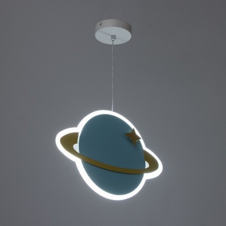 Suspended lamp "Planet" LED 24W Blue 30x5x60cm-4