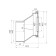 Fan pipe for the toilet "Ani Plast" W0420, eccentric, 40 mm