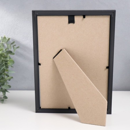 Photo frame Plastic "Gamma" 15x21 cm, black with silver-4