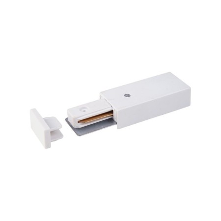 Power supply and end plug for the Elektrostandard, Track Rail Wh Surface, white color