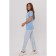 Female homemade set (sweatshirt and trousers), blue color, size 46