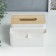 Casket plastic d/napkin+stand "Scandinavian style" white 10x17.5x17.5 cm